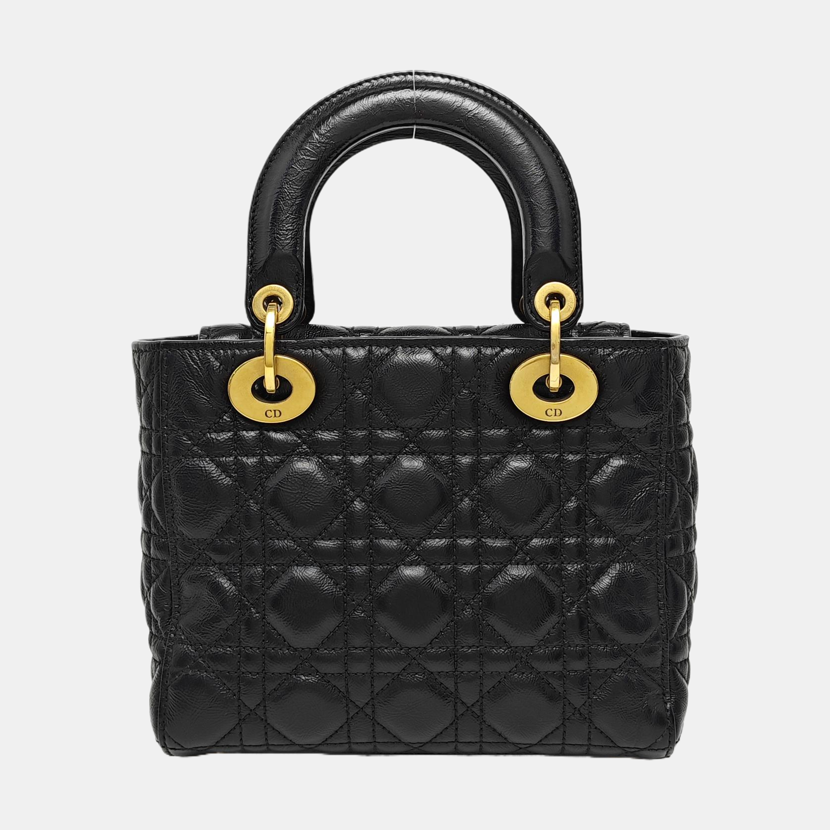 Lady Dior Small Cannage Lambskin Black