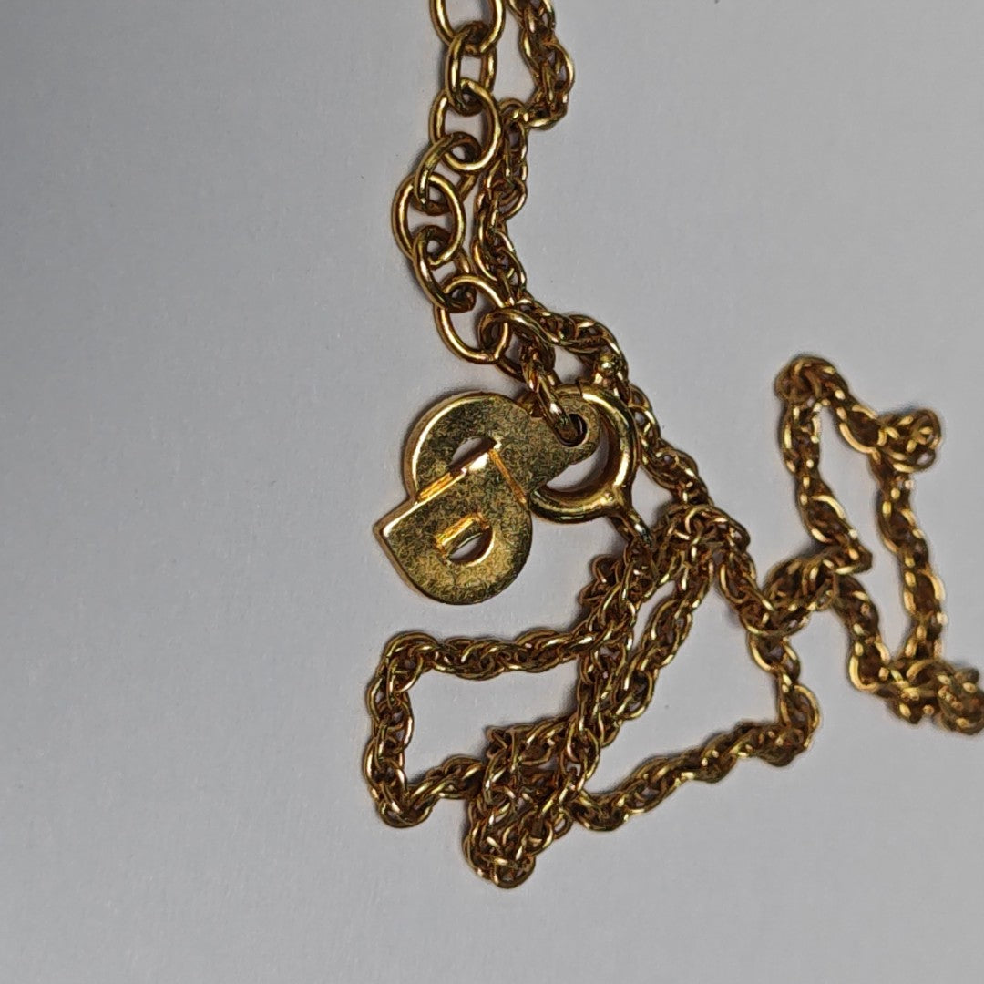 Twist Round Metal Gold Necklace