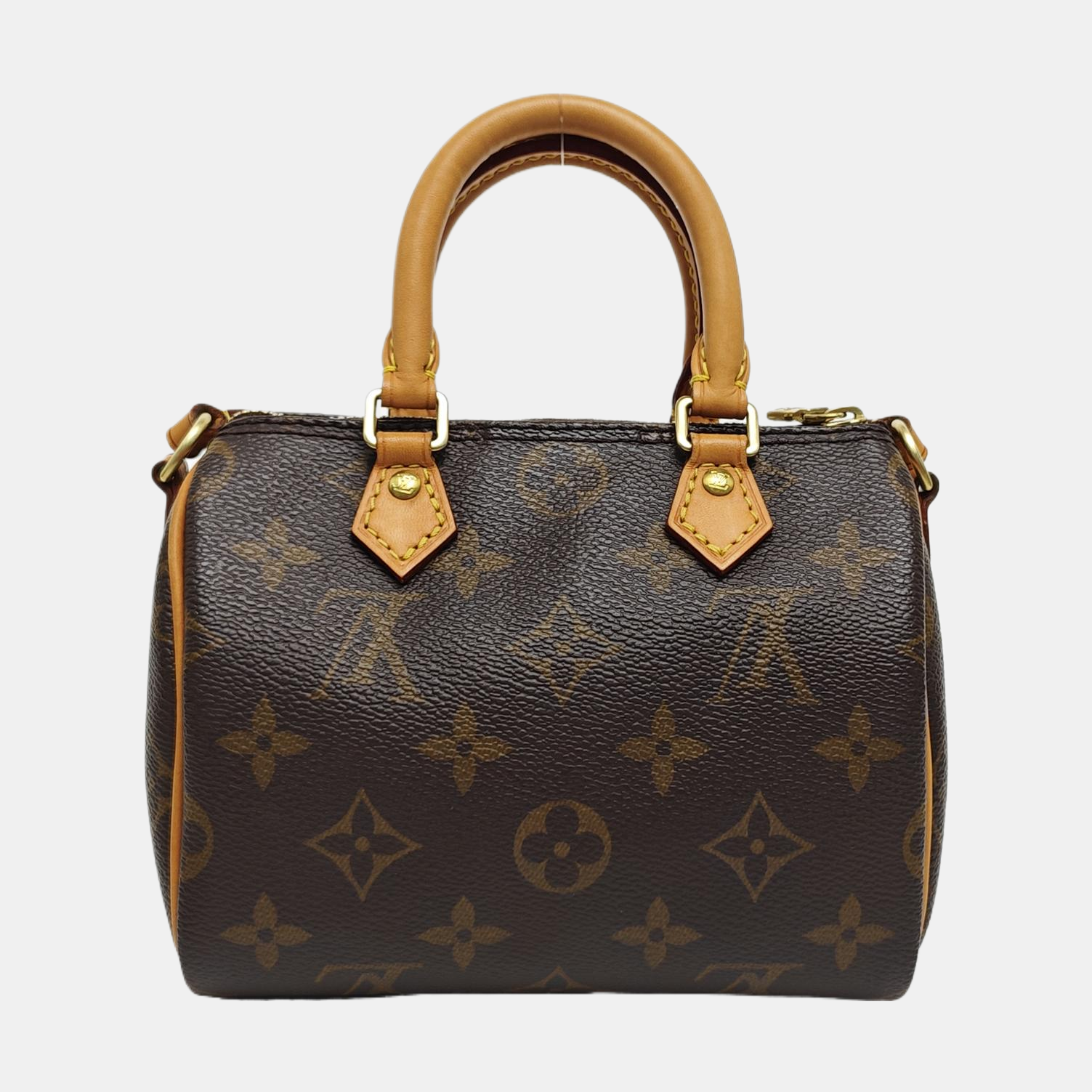 SPEEDY Nano Monogram Coated Canvas Brown