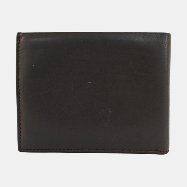Calfskin Wallet Super Mini Brown
