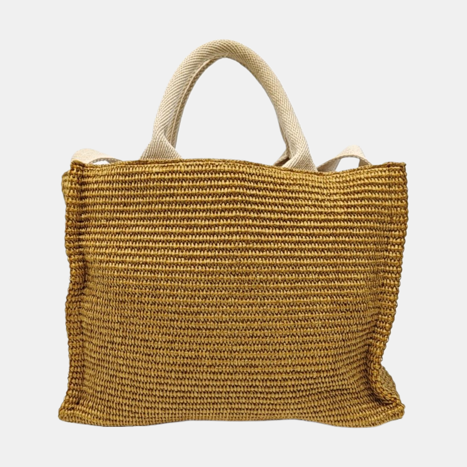 Straw Tote Bag Brown