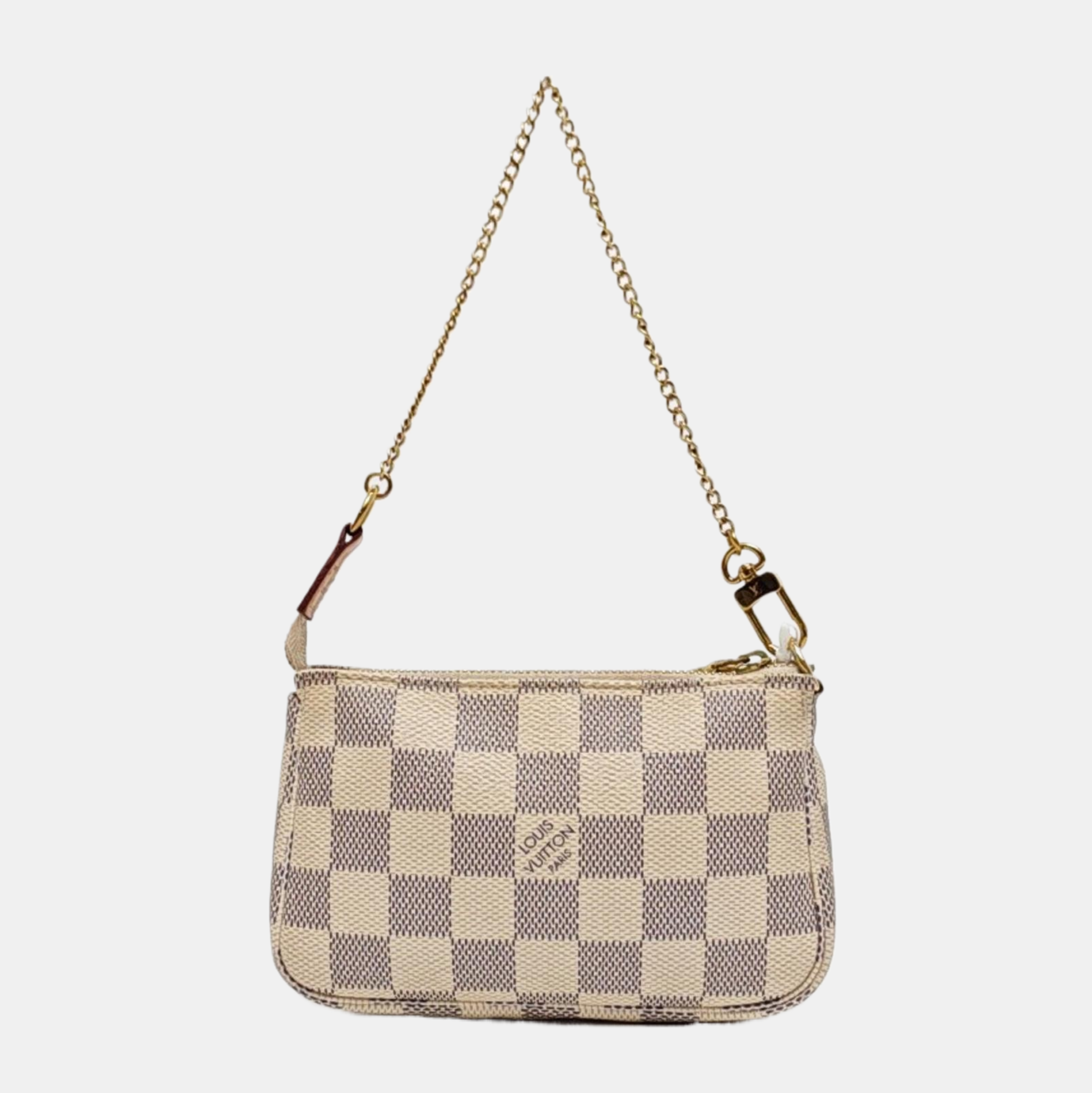 ACCESSOIRES Mini Damier Azur Coated Canvas White