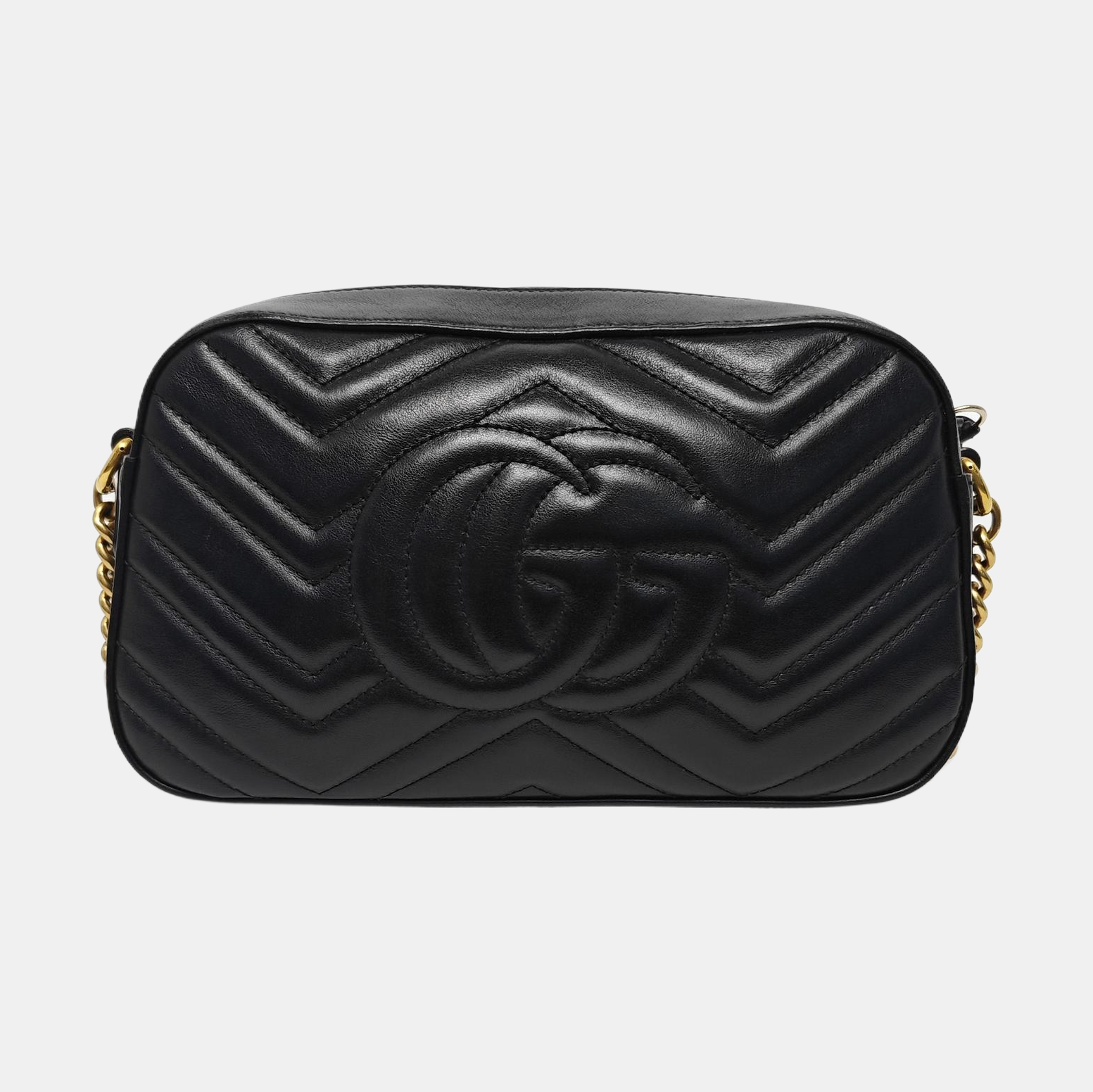 GG Marmont Small Quilted Calfskin Black