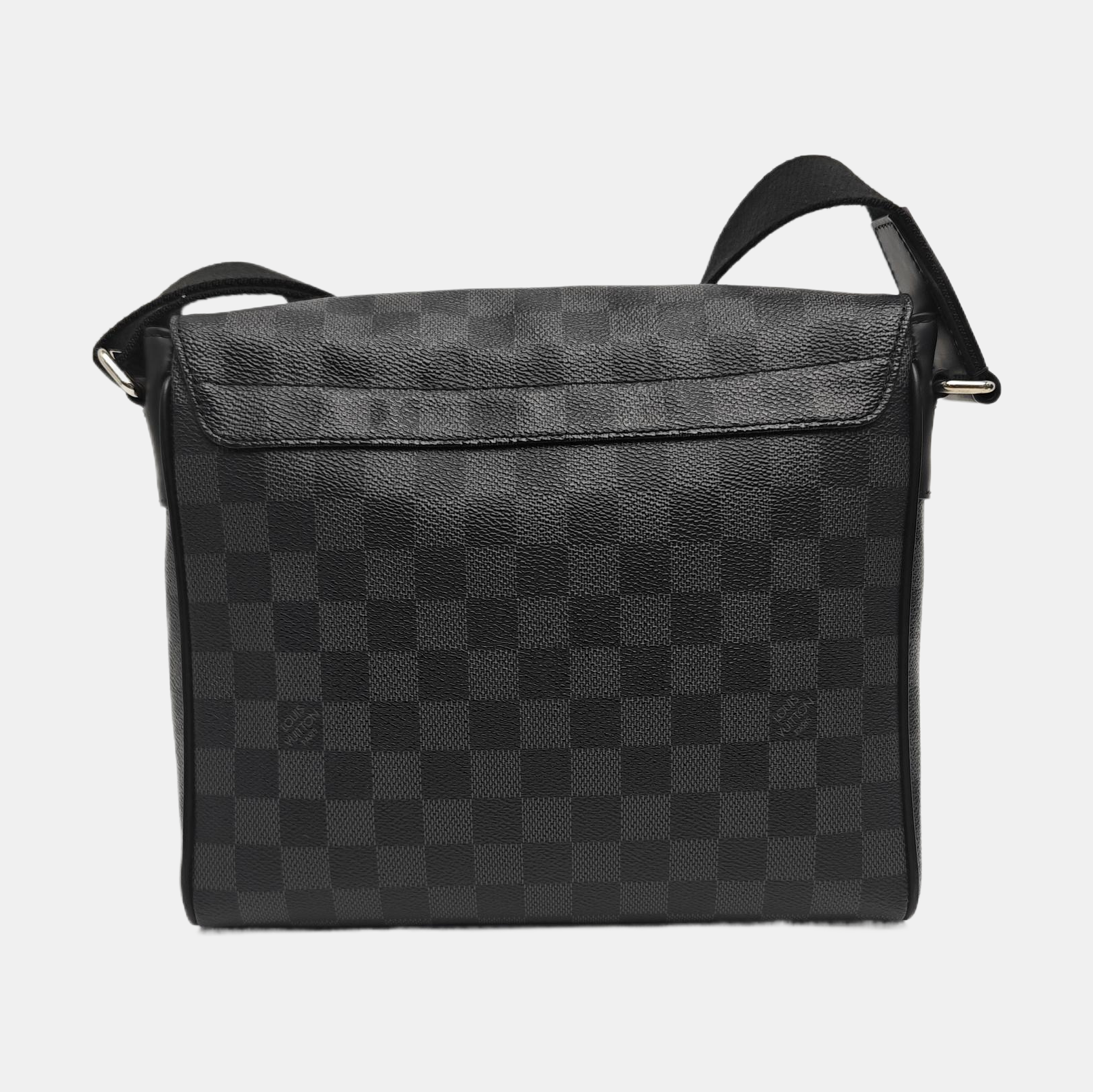 DISTRICT PM Damier Graphite Coated Canvas Gray