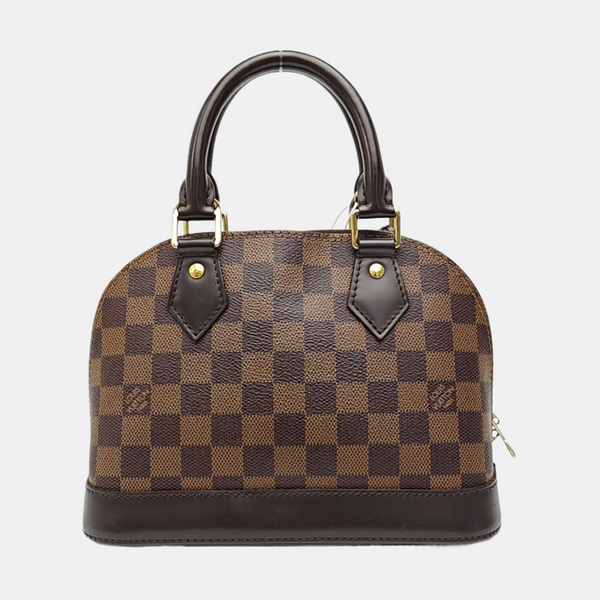 ALMA BB Damier Ebene Coated Canvas Brown