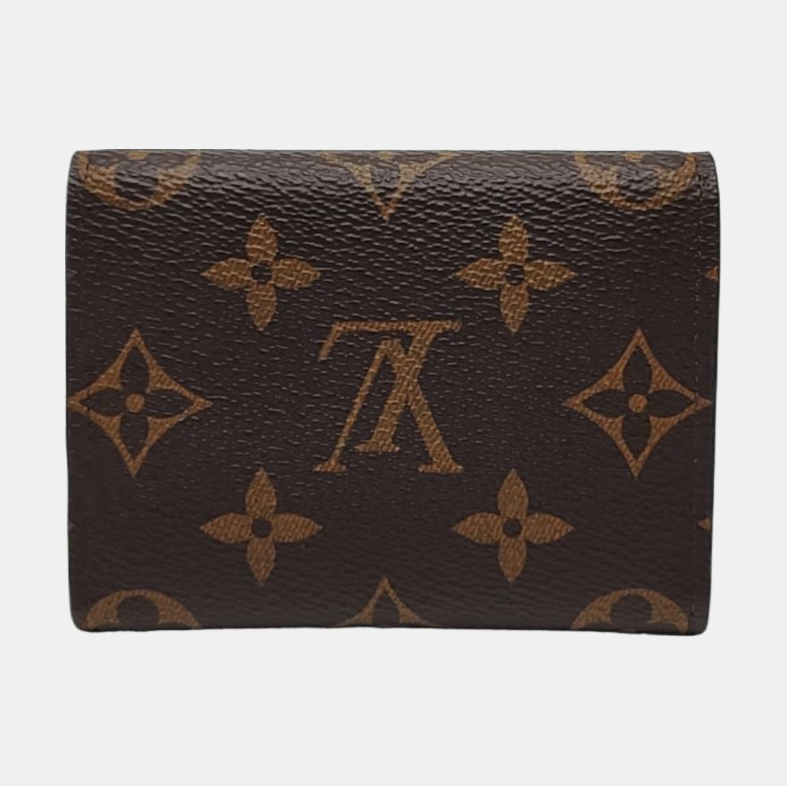 ENVELOPPE Monogram Coated Canvas Brown Card Holder