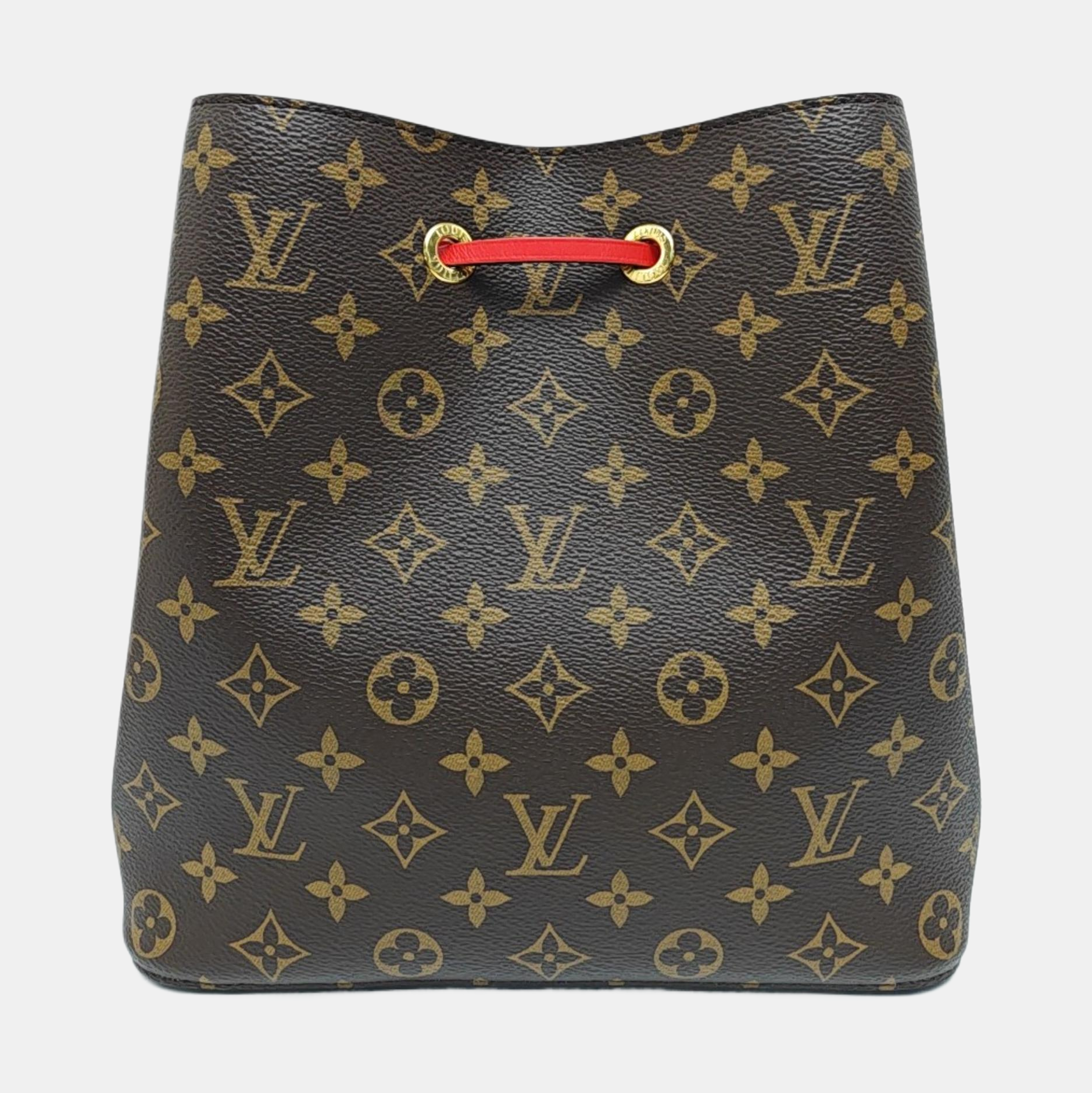 NÉONOÉ MM Monogram Coated Canvas Brown