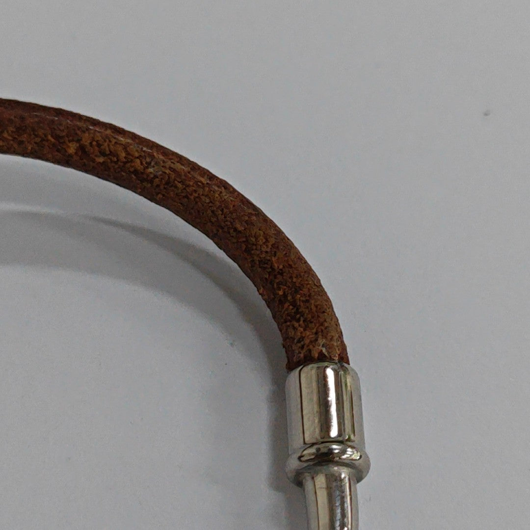 Jumbo Hook Metal Brown Bracelet