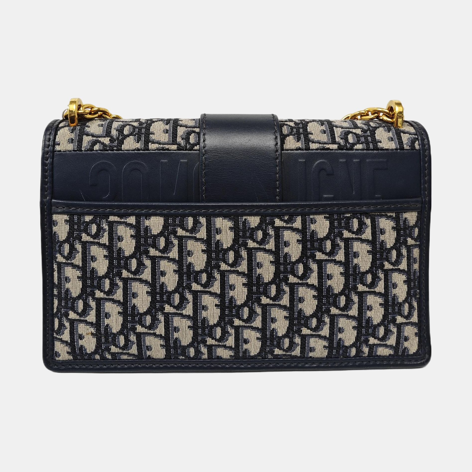 30 Montaigne Oblique Canvas Blue