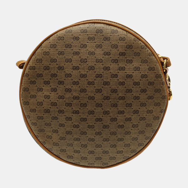 Monogram Coated Canvas Shoulder Bag Brown