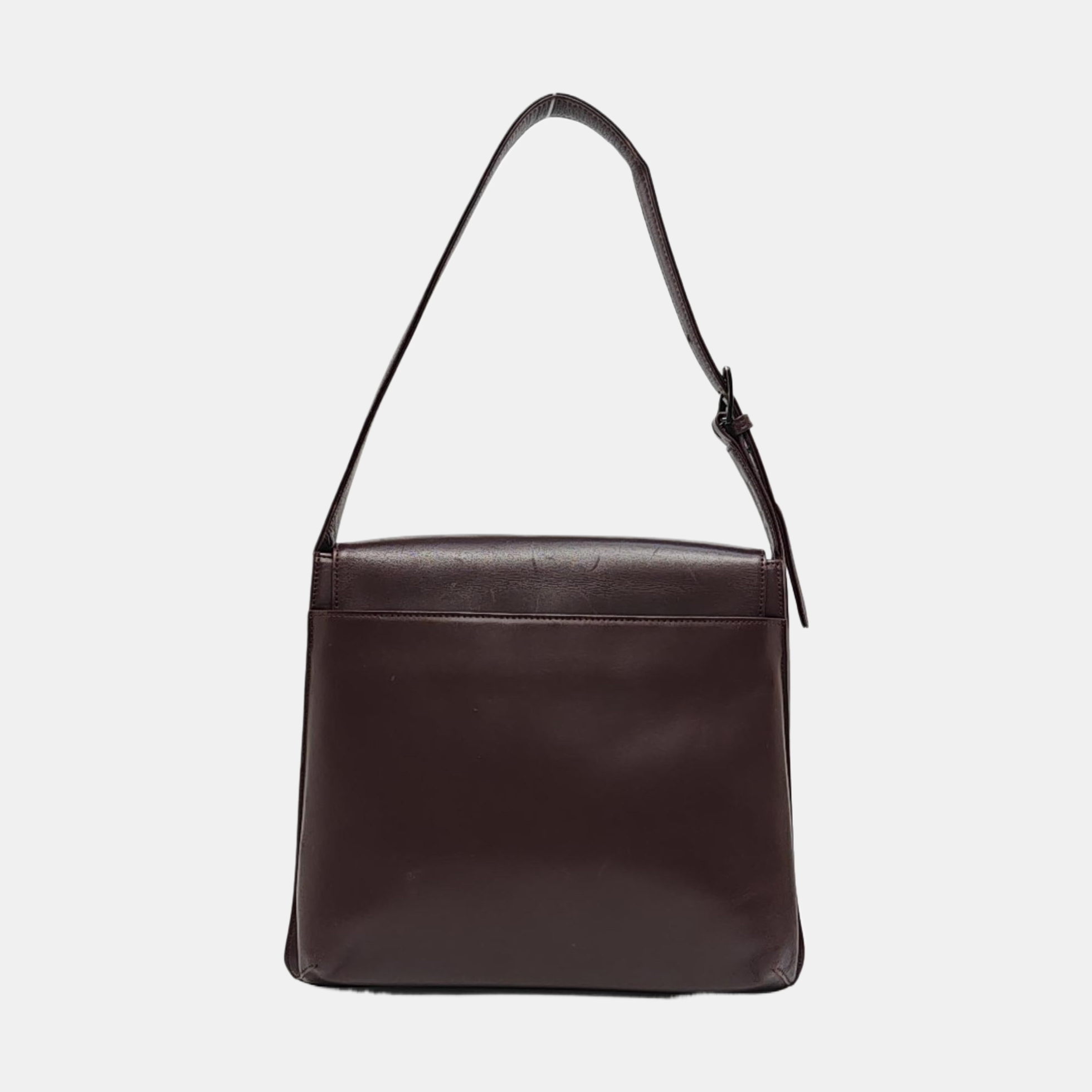 Calfskin Shoulder Bag Brown