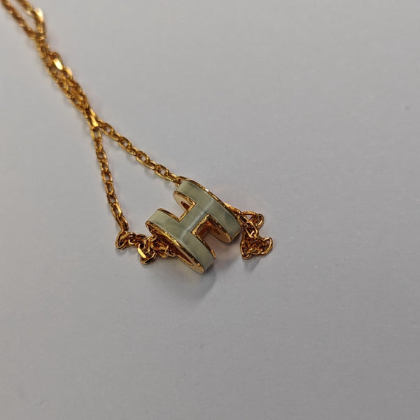 Pop H Metal Gold Necklace