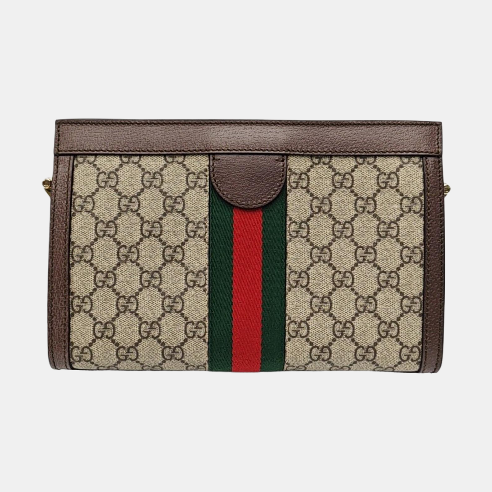 Ophidia Small Monogram Coated Canvas Beige