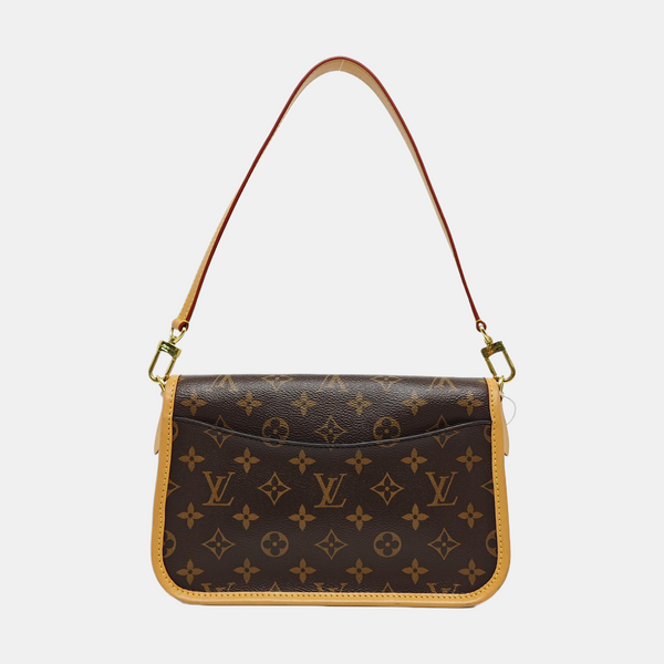 DIANE Monogram Coated Canvas Brown