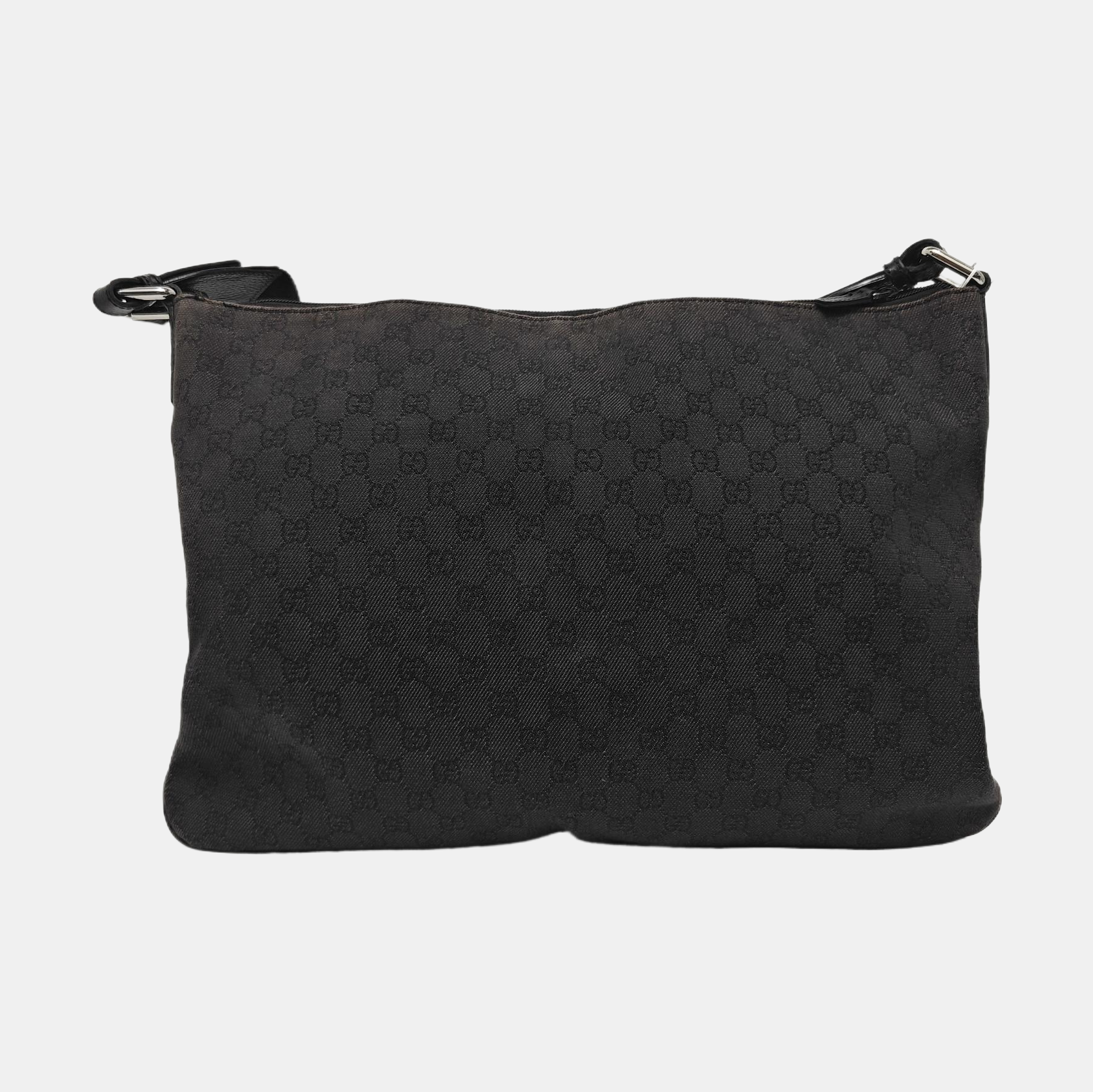 Monogram Canvas Shoulder Bag Black