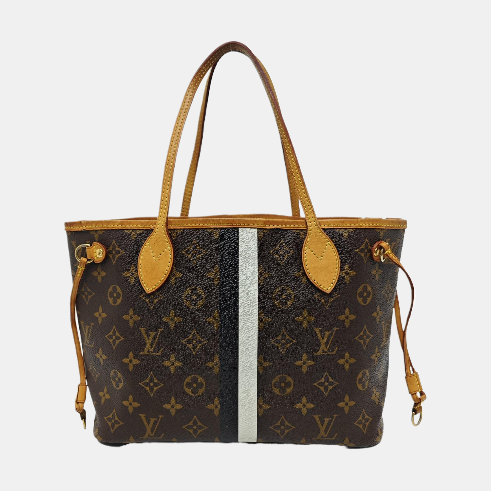 NEVERFULL PM Monogram Coated Canvas Brown
