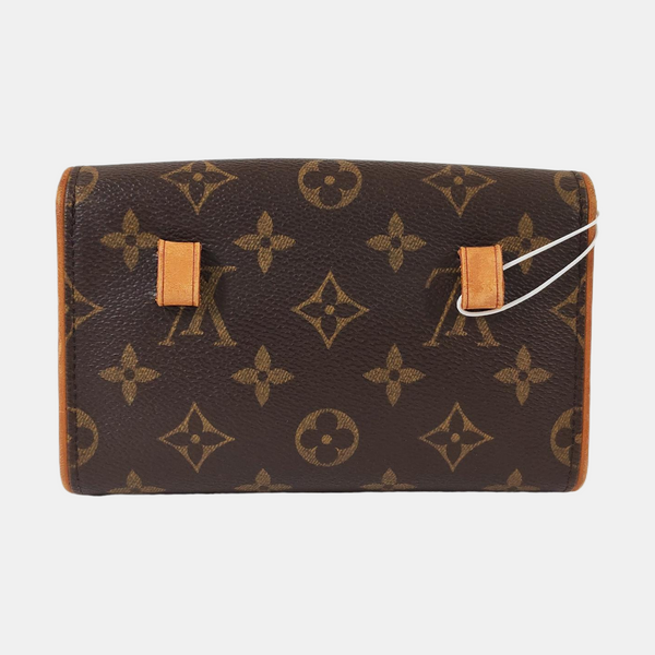 FLORENTINE Monogram Coated Canvas Brown