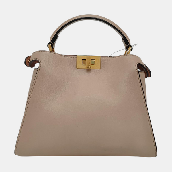 Peekaboo  Essential Medium Calfskin Beige