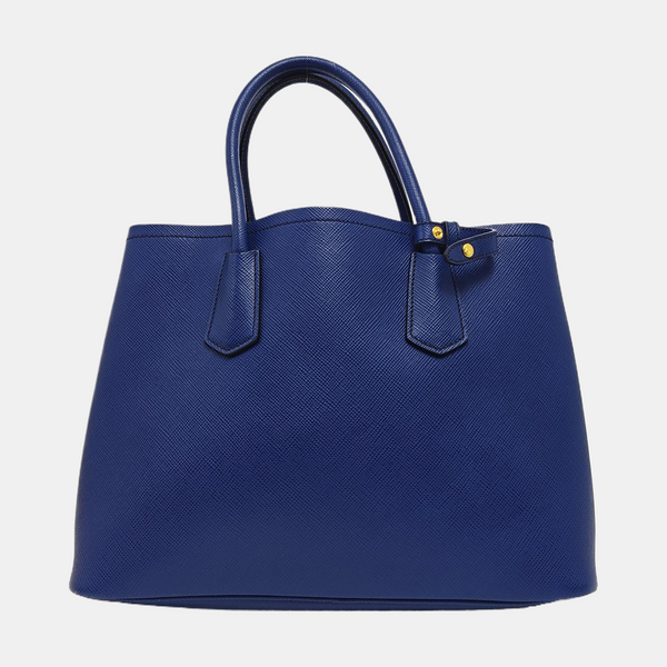 Double Medium Saffiano Calfskin Blue