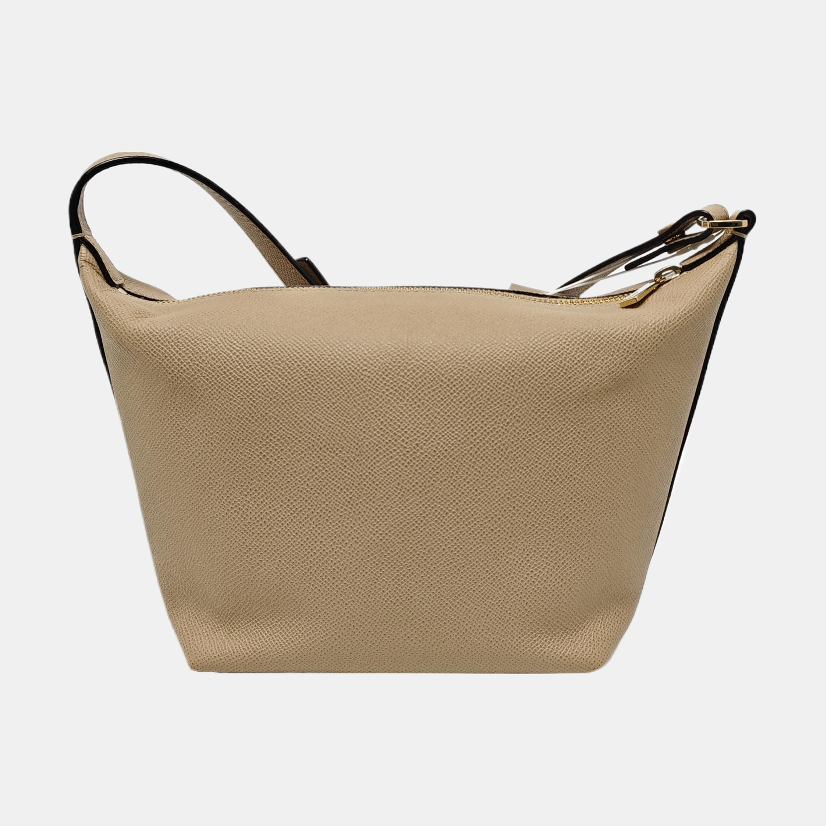 Leather Shoulder Bag Beige