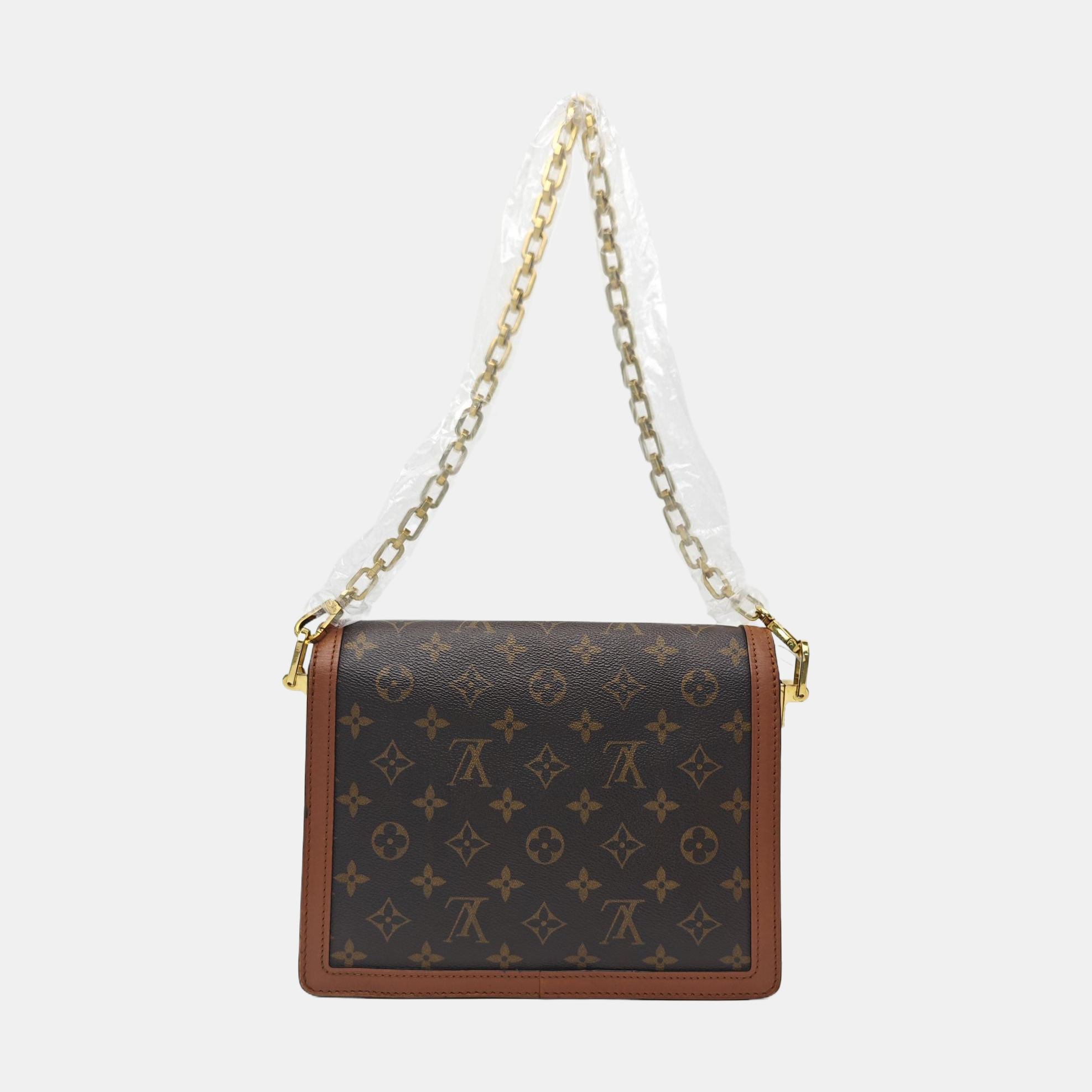 DAUPHINE MM Monogram Coated Canvas Brown