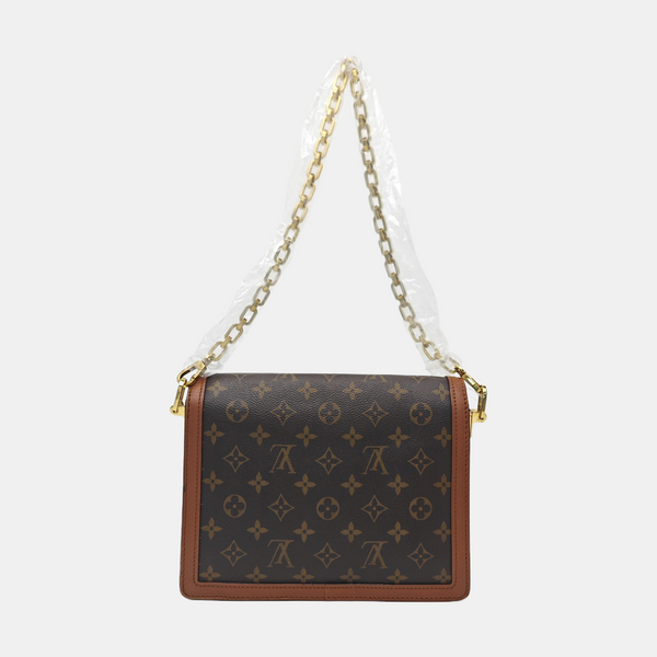 DAUPHINE MM Monogram Coated Canvas Brown
