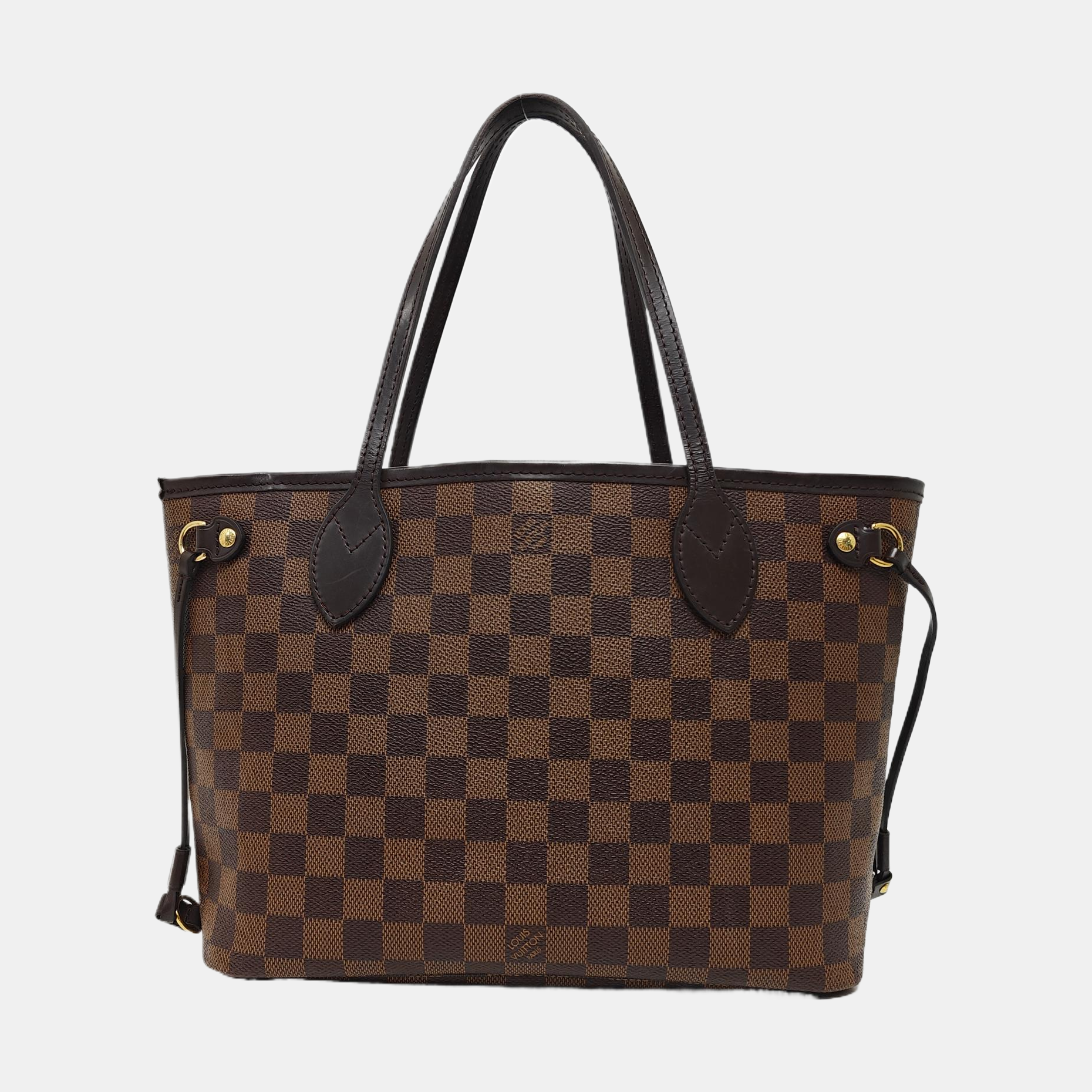 NEVERFULL PM Damier Ebene Coated Canvas Brown