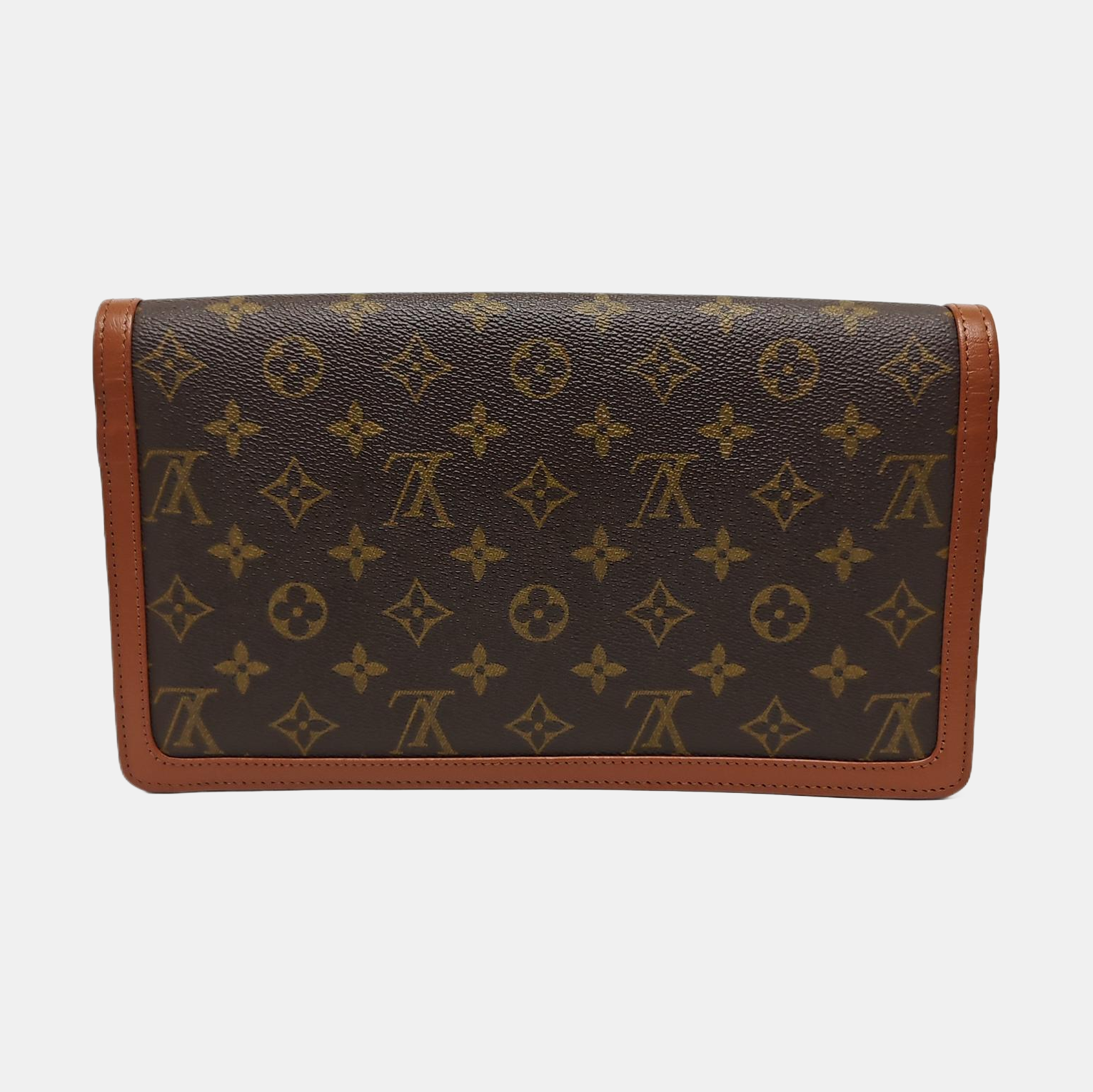 DAME GM Monogram Coated Canvas Brown