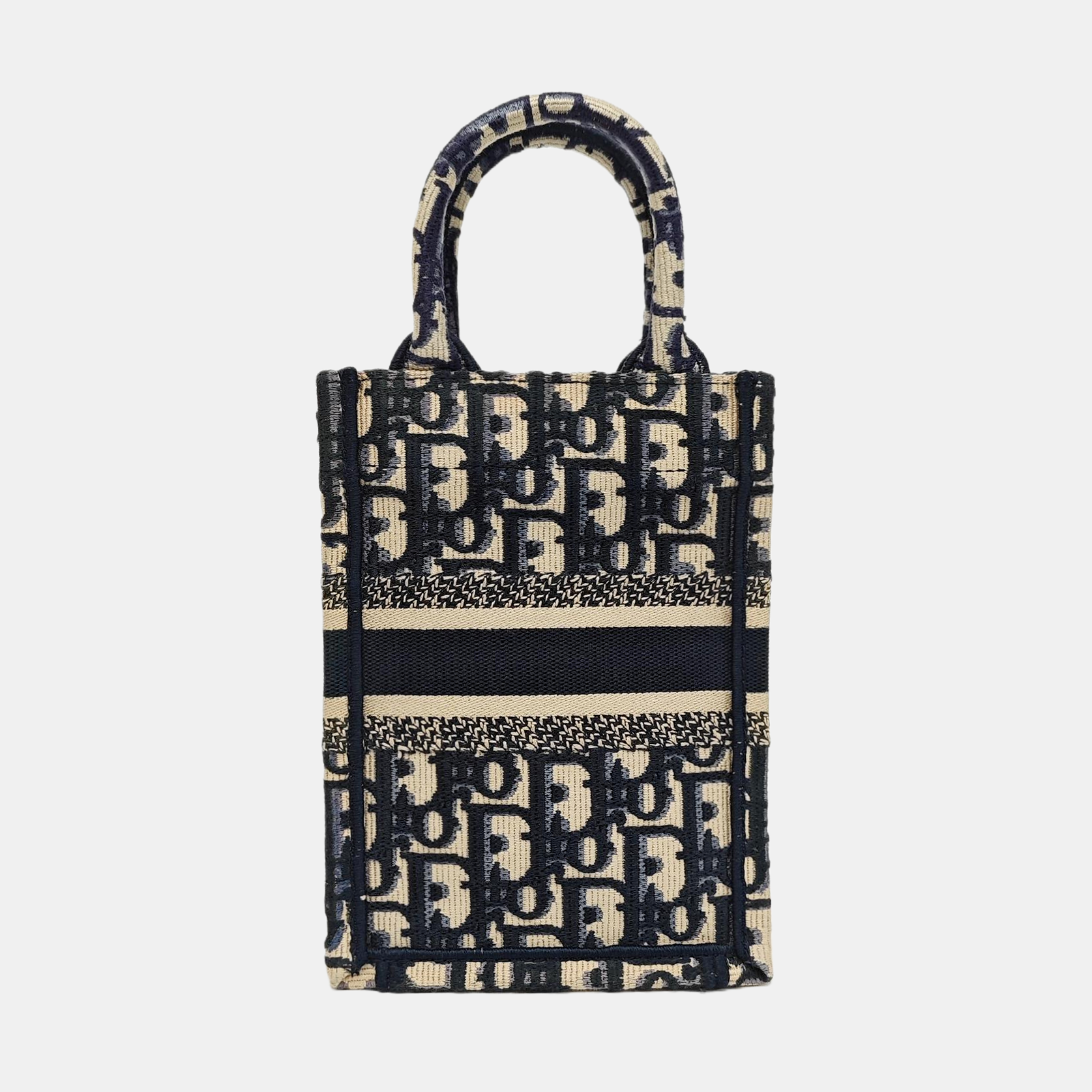 Book Tote Oblique Fabric Beige