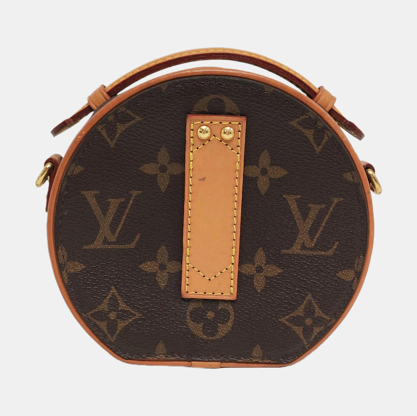 BOITE CHAPEAU Mini Monogram Coated Canvas Brown