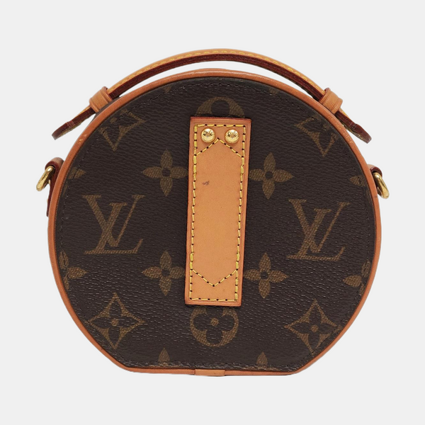 BOITE CHAPEAU Mini Monogram Coated Canvas Brown