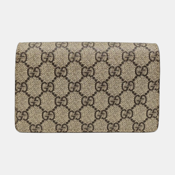 Dionysus Super Mini Monogram Coated Canvas Beige