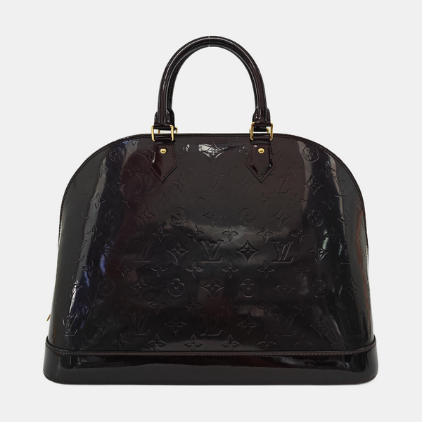 ALMA MM Monogram Patent Leather Red