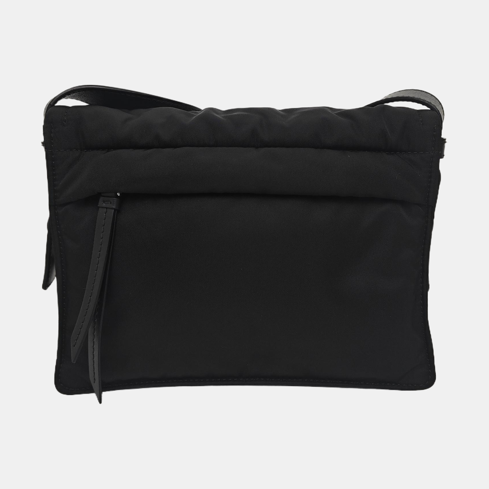 Nylon Shoulder Bag Black