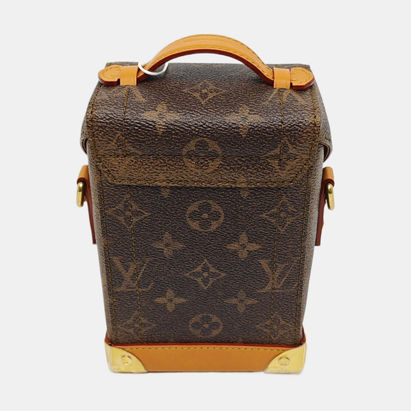 TRUNK Monogram Coated Canvas Brown