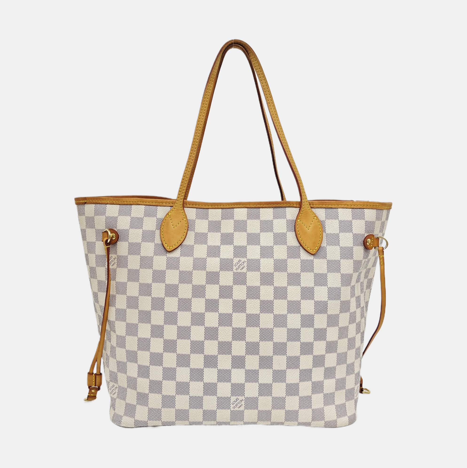 NEVERFULL MM Damier Azur Coated Canvas Beige