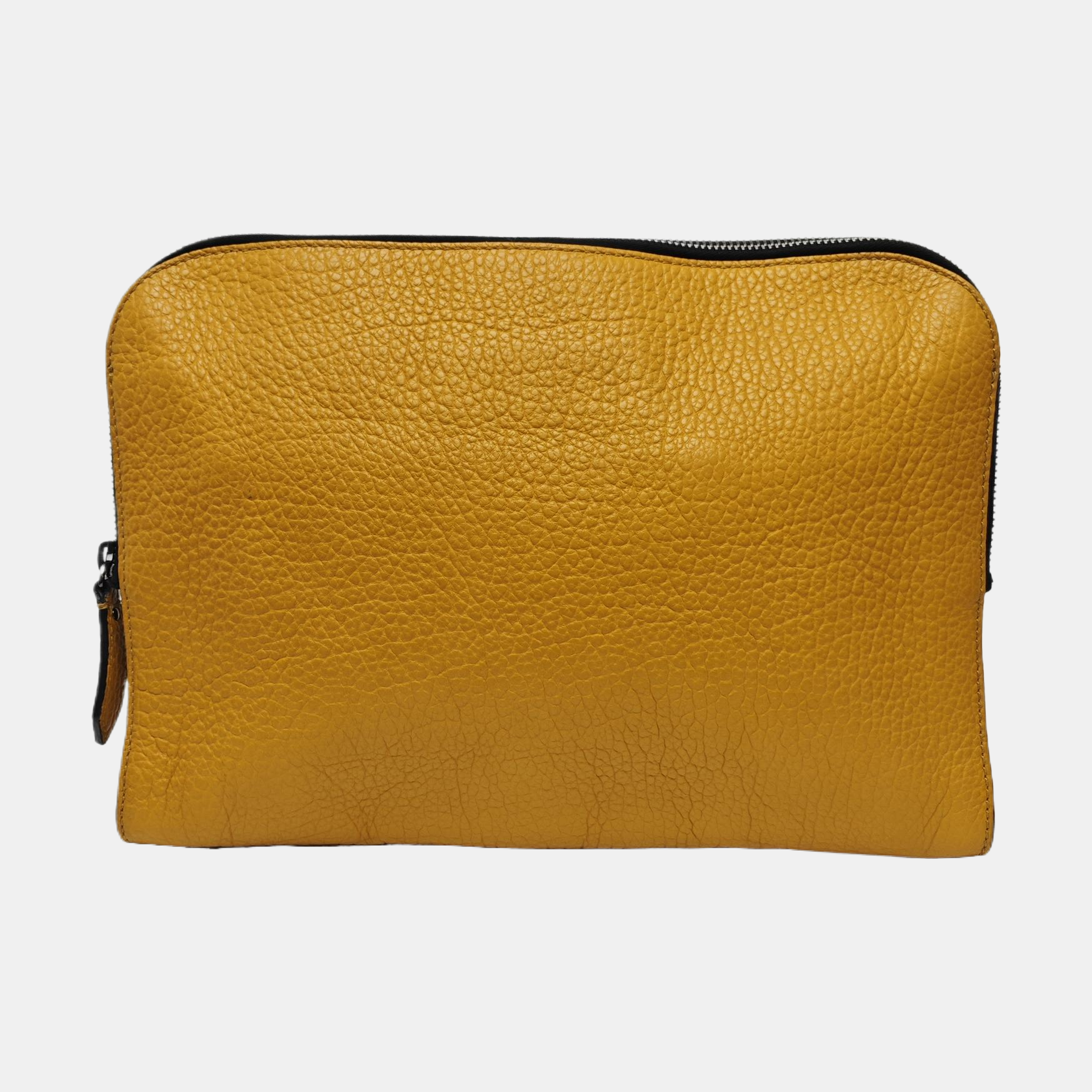 Calfskin Clutch Yellow
