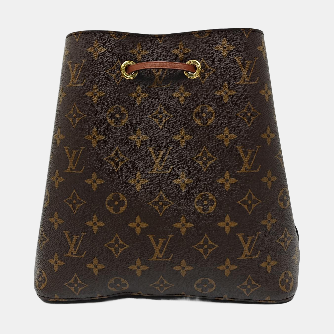 NÉONOÉ MM Monogram Coated Canvas Brown