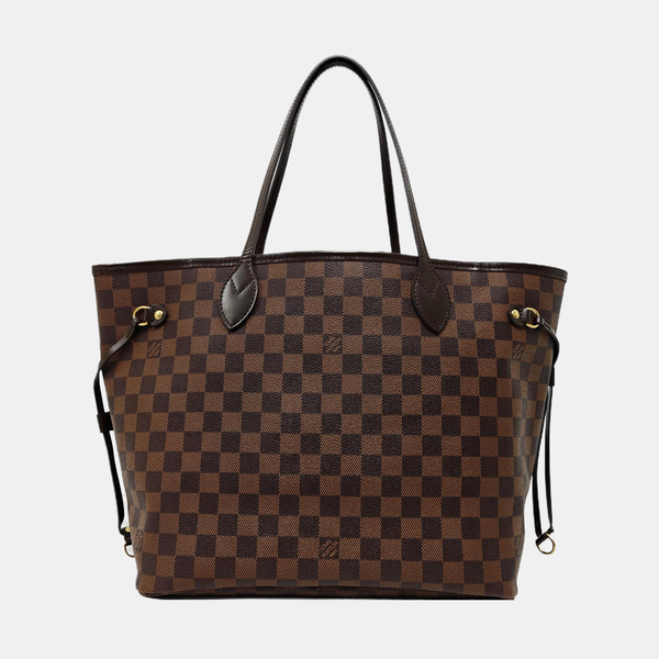 NEVERFULL MM Damier Ebene Coated Canvas Brown