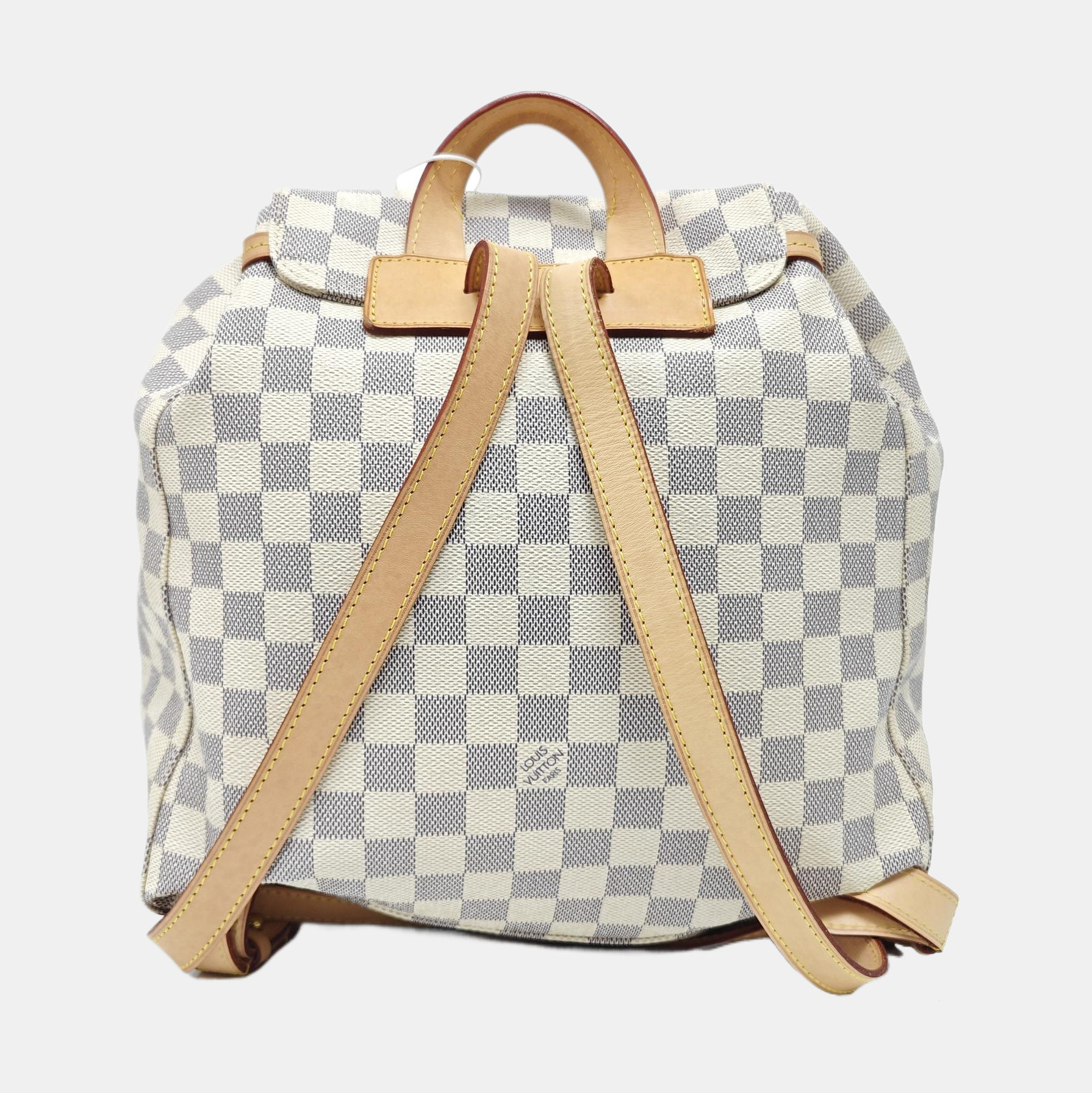 SPERONE Damier Azur Coated Canvas White
