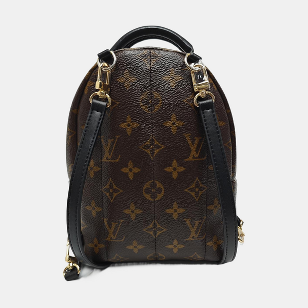 PALM SPRINGS Mini Monogram Coated Canvas Brown