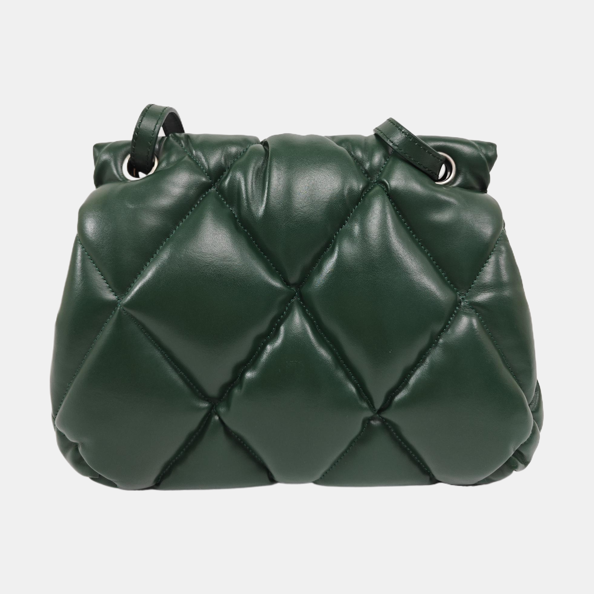 B. Quilted Calfskin Green