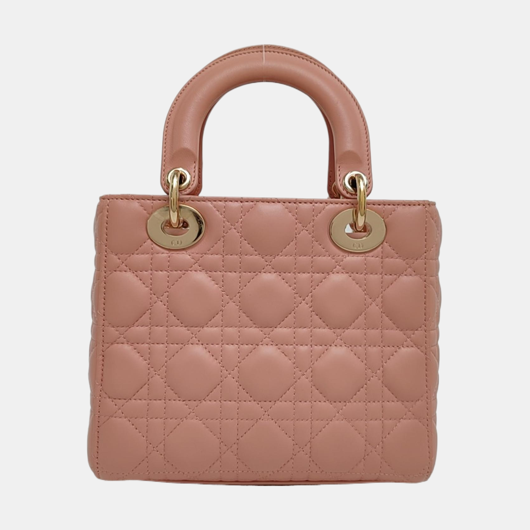Authenticated pre-owned  Lady Dior Small Cannage Lambskin Pink - Tote Bag at Looply