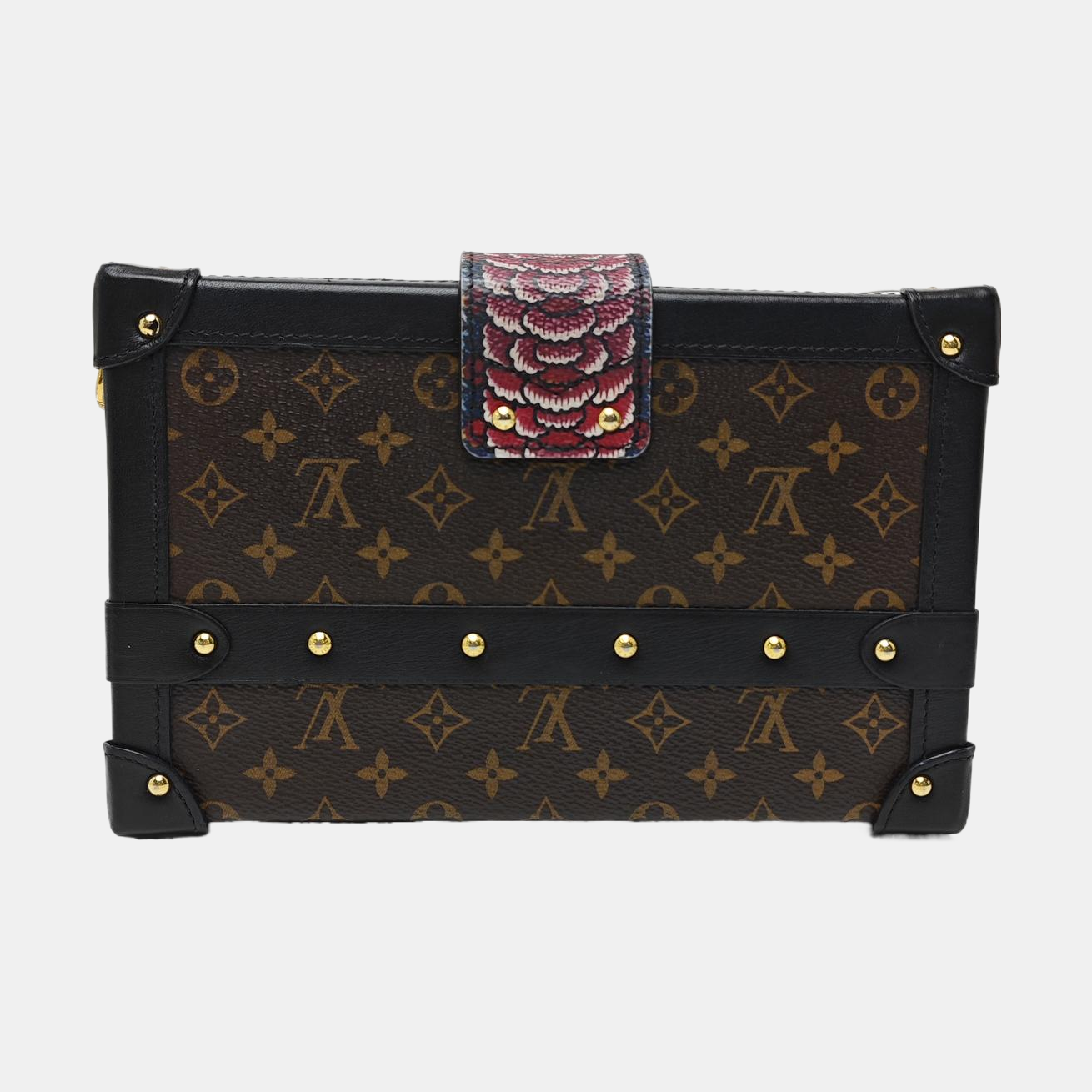 PETITE MALLE Monogram Coated Canvas Brown