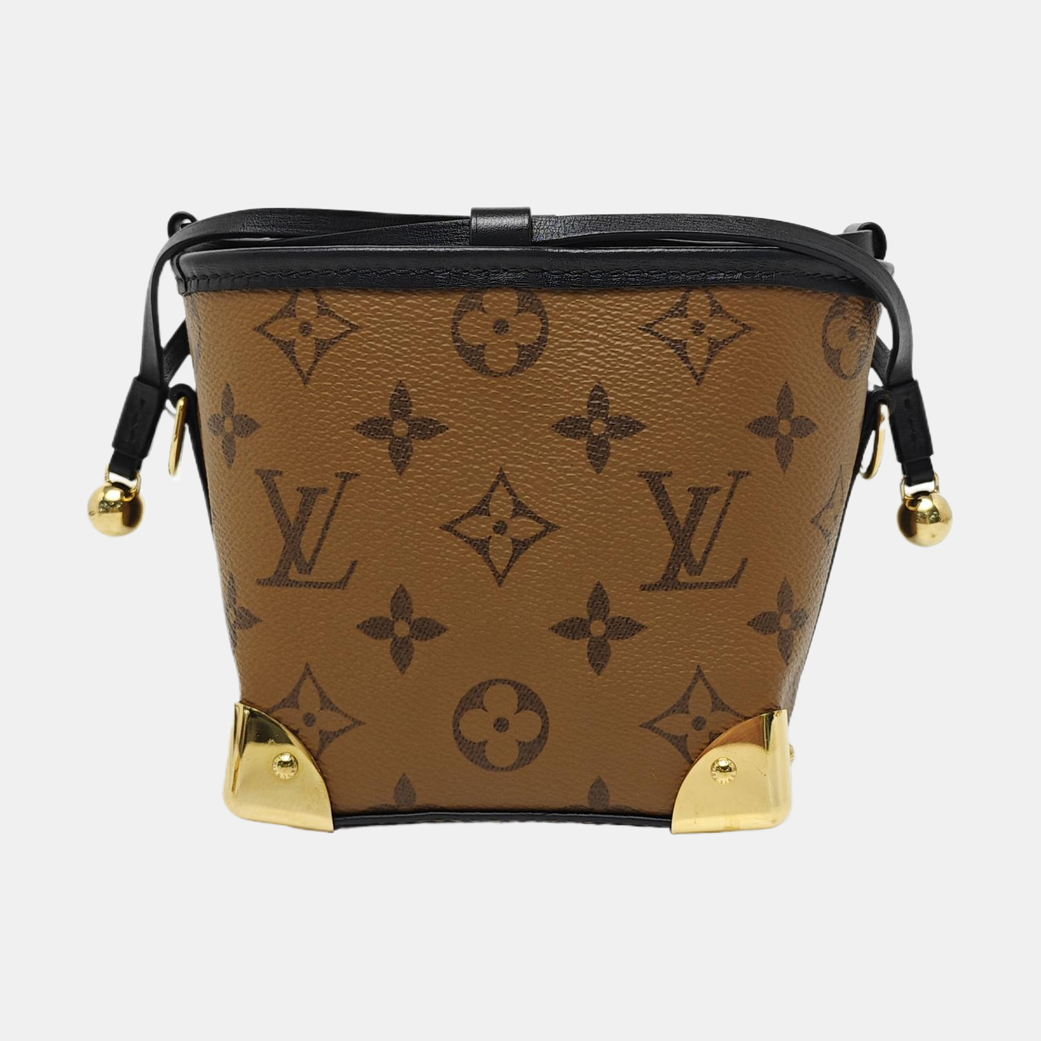 NOÉ PURSE LV CHARMS Monogram Coated Canvas Brown
