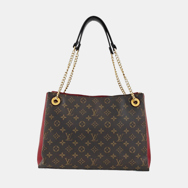 SURENE MM Monogram Coated Canvas Brown