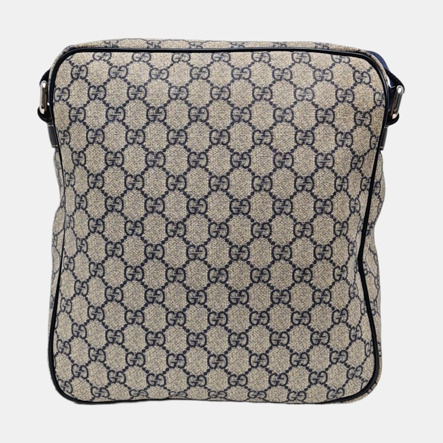 Monogram Coated Canvas Shoulder Bag Blue