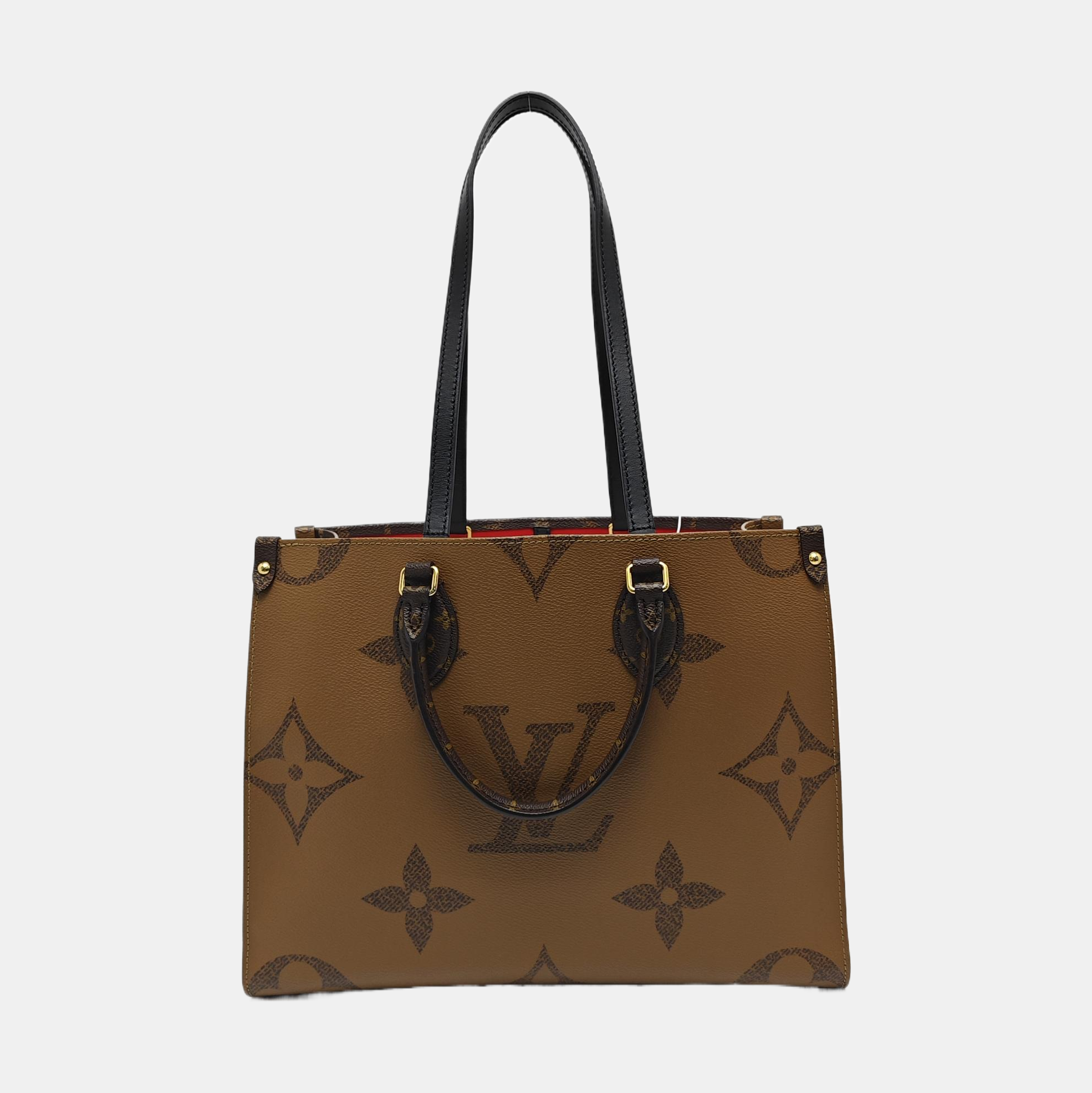 ONTHEGO MM Monogram Coated Canvas Brown