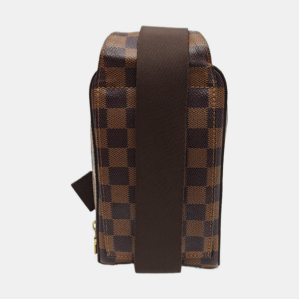 GÉRONIMOS Damier Ebene Coated Canvas Brown