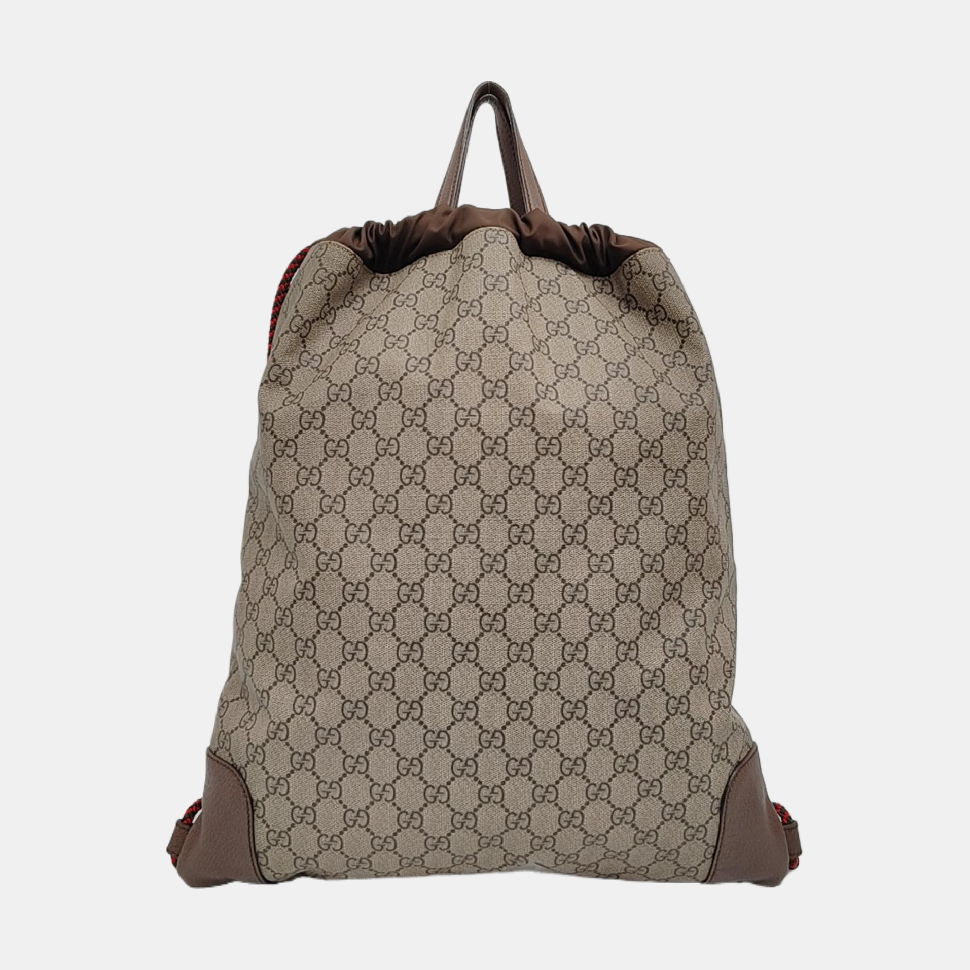 Monogram Coated Canvas Backpack Black